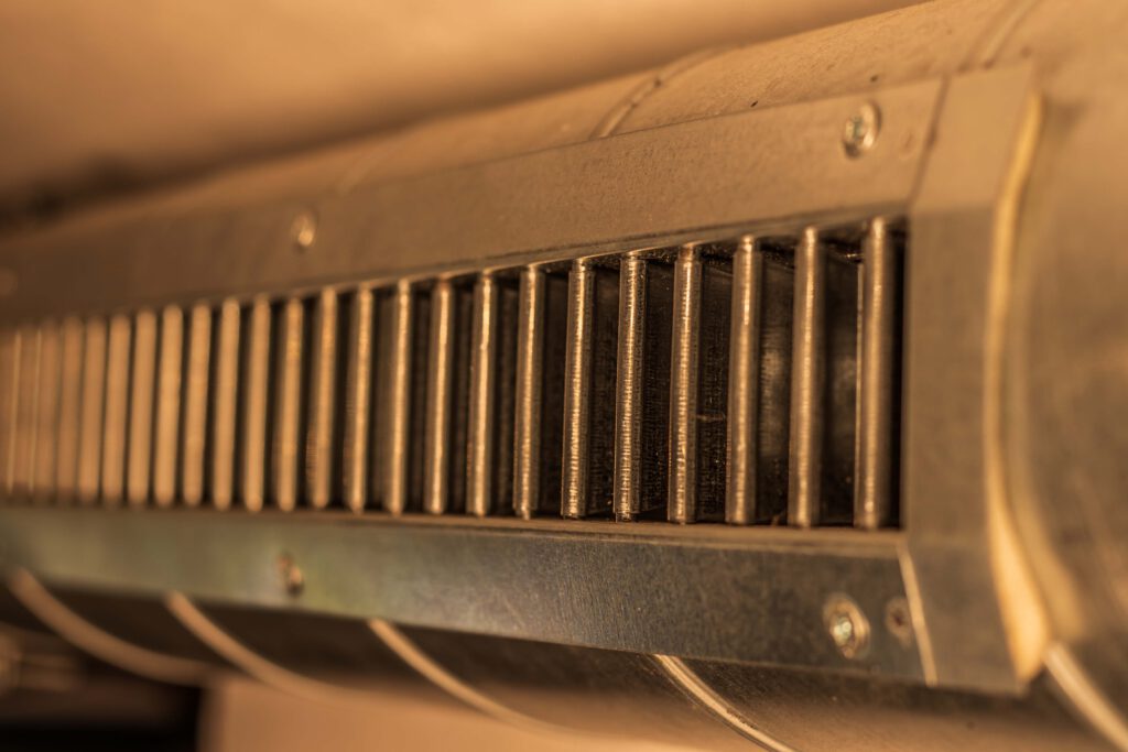 Lüftungsgitter einer Be- und Entlüftungsanlage